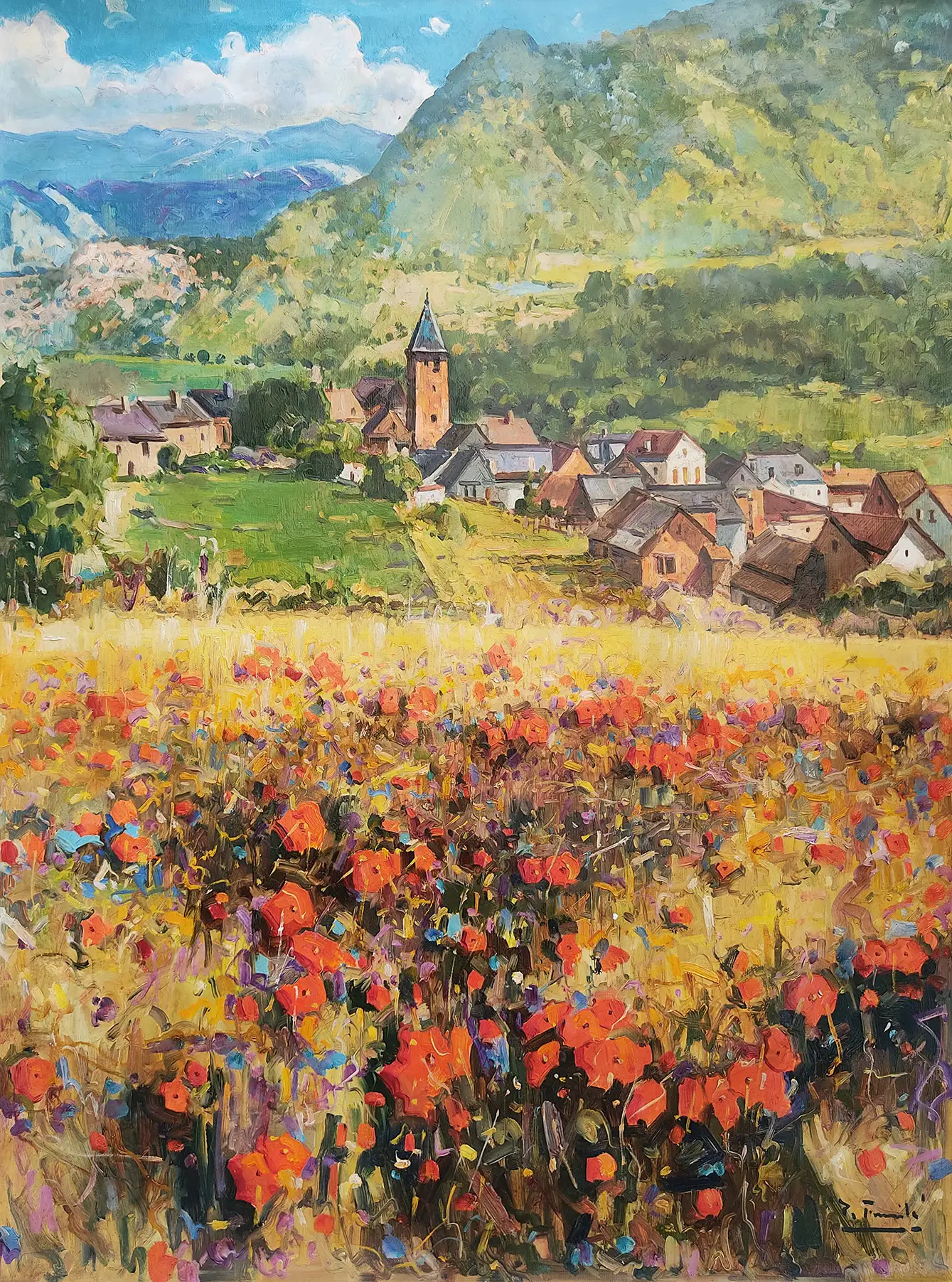 Obra titulada «Lescún» de Pedro Fraile