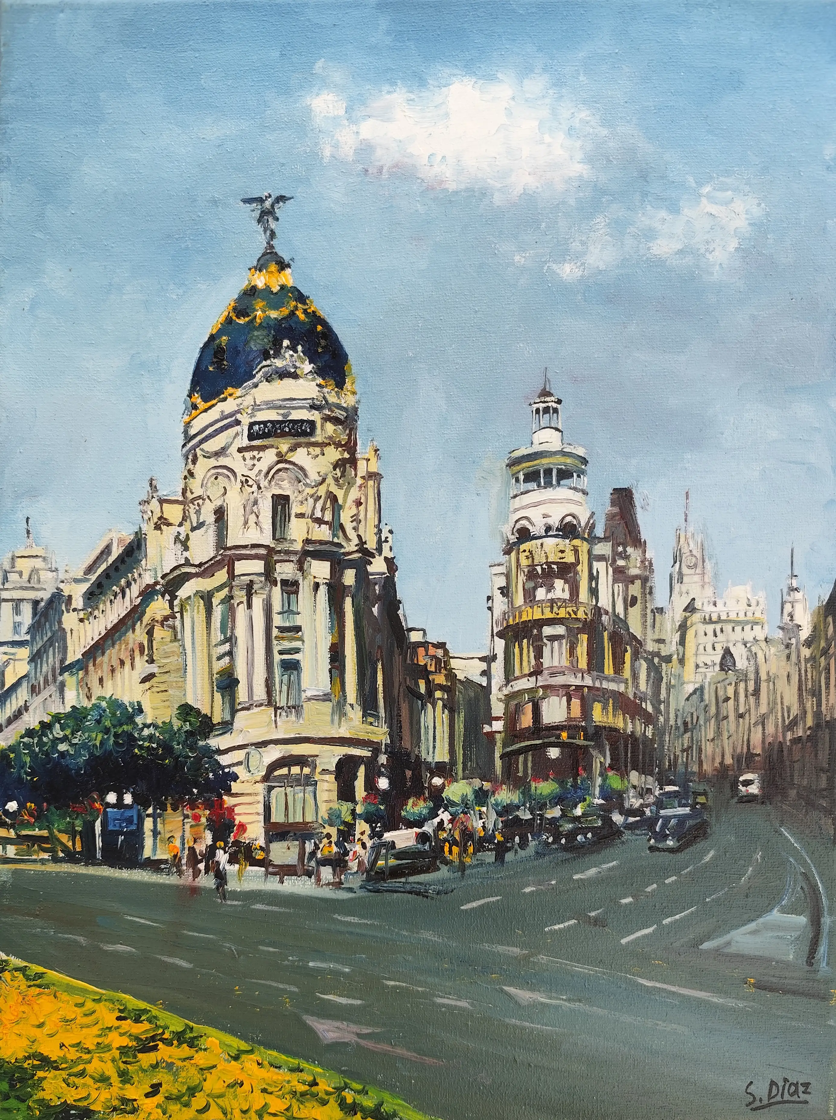 Obra titulada «Edificio Metrópolis» de Santiago Diaz