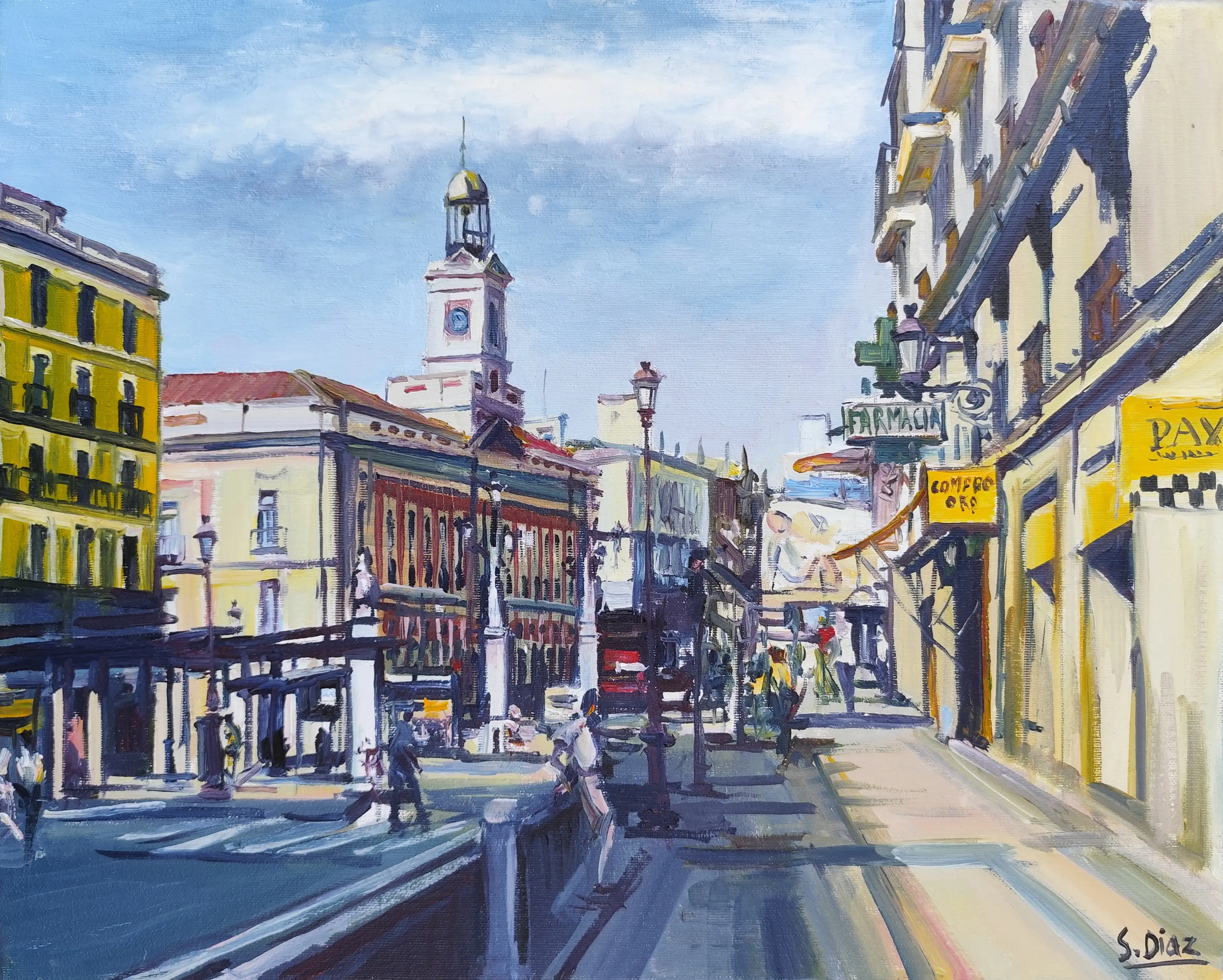 Obra titulada «Puerta del sol» de Santiago Díaz
