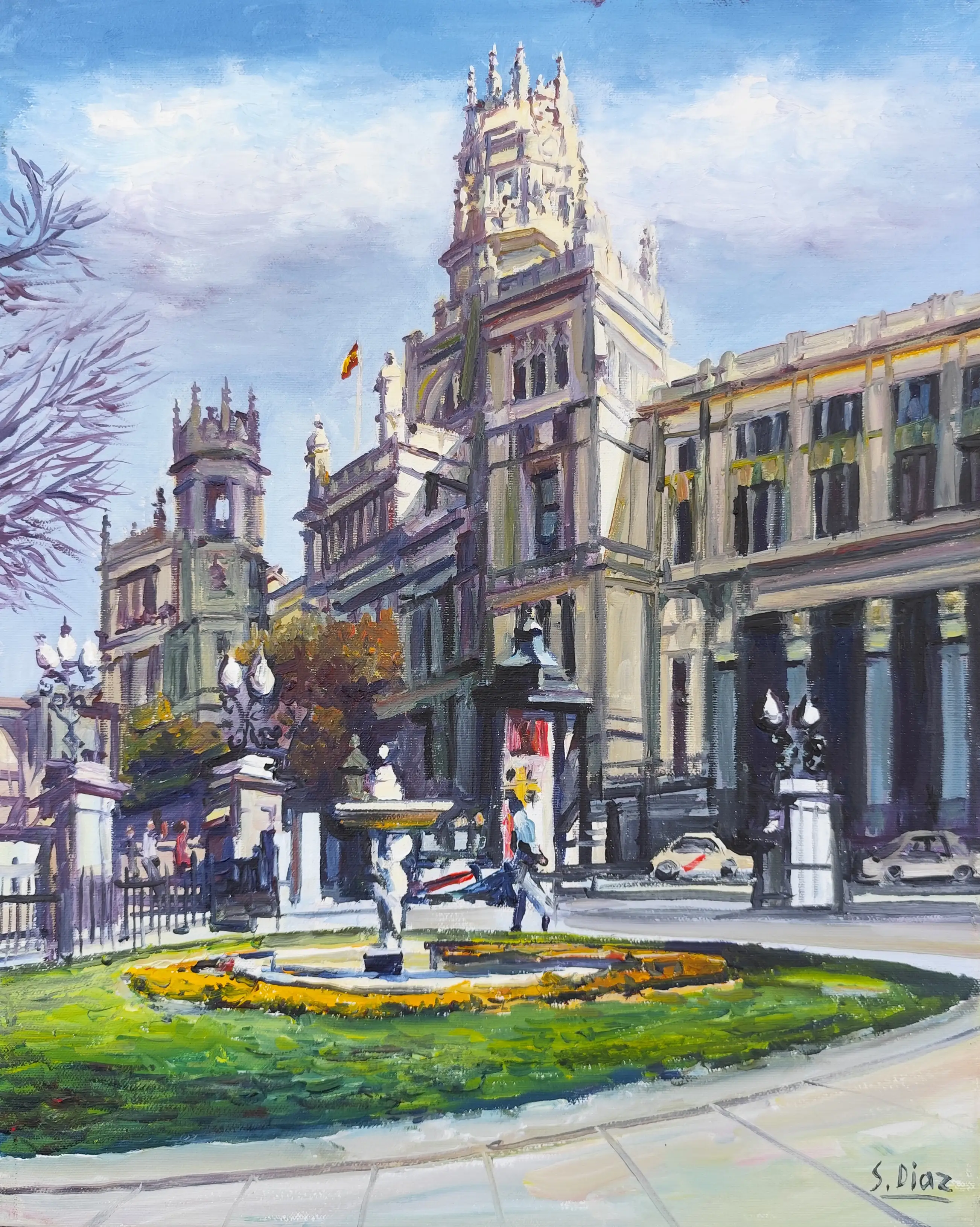 Mockup de la obra «Palacio de Cibeles» de Santiago Díaz