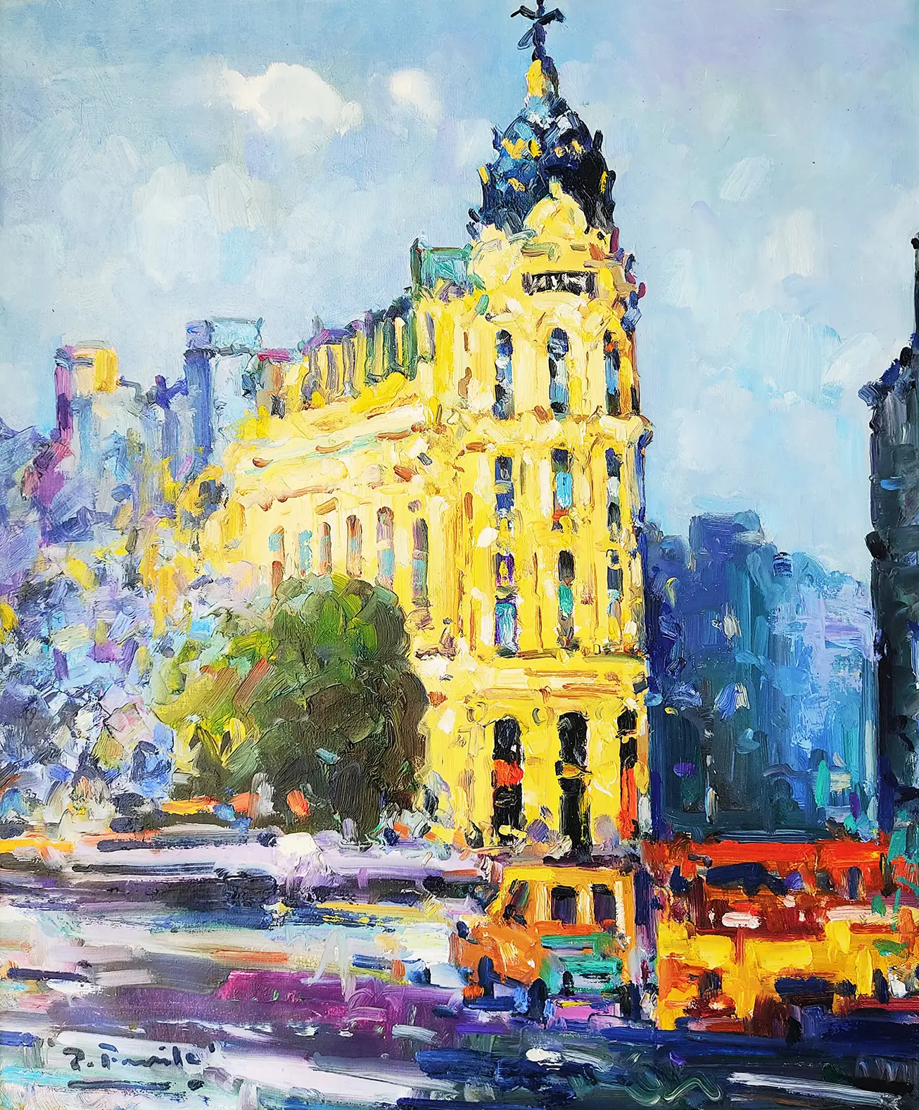 Obra titulada «Gran Vía» de Pedro Fraile