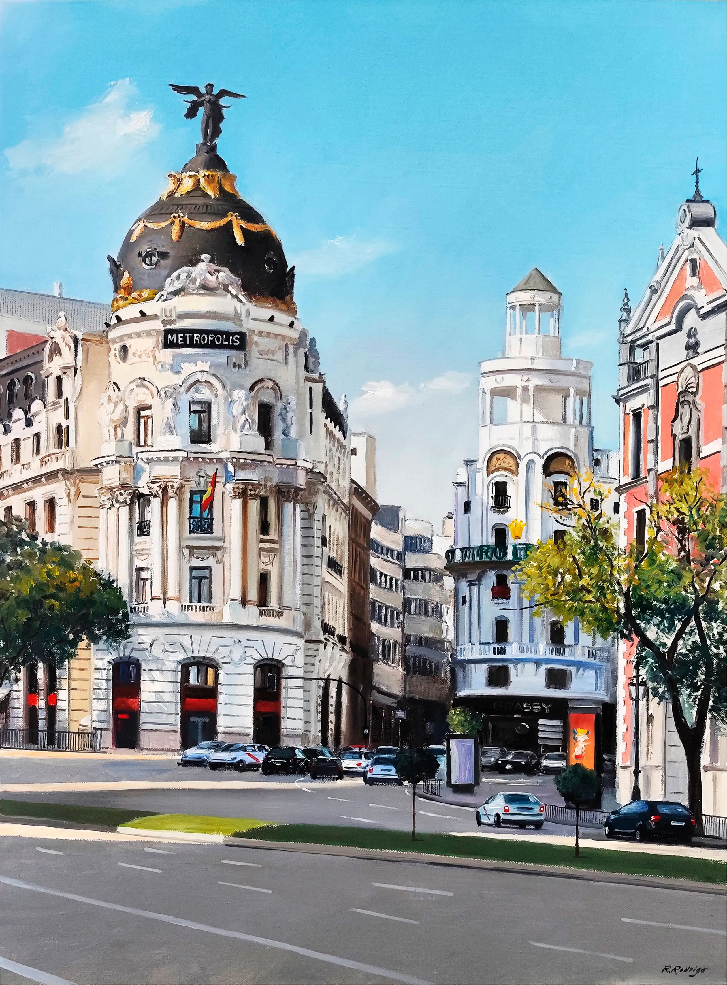 Obra titulada «Edificio Metrópolis» de Ramos Rodrigo