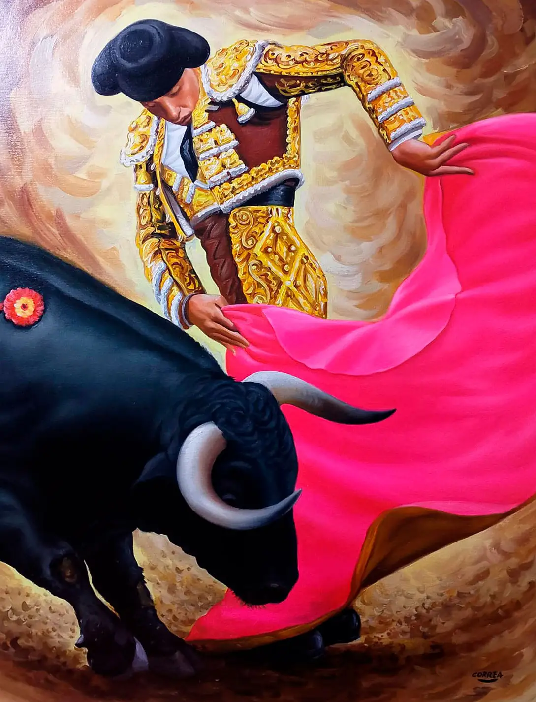 Obra titulada «Torero» de Manuel Correa