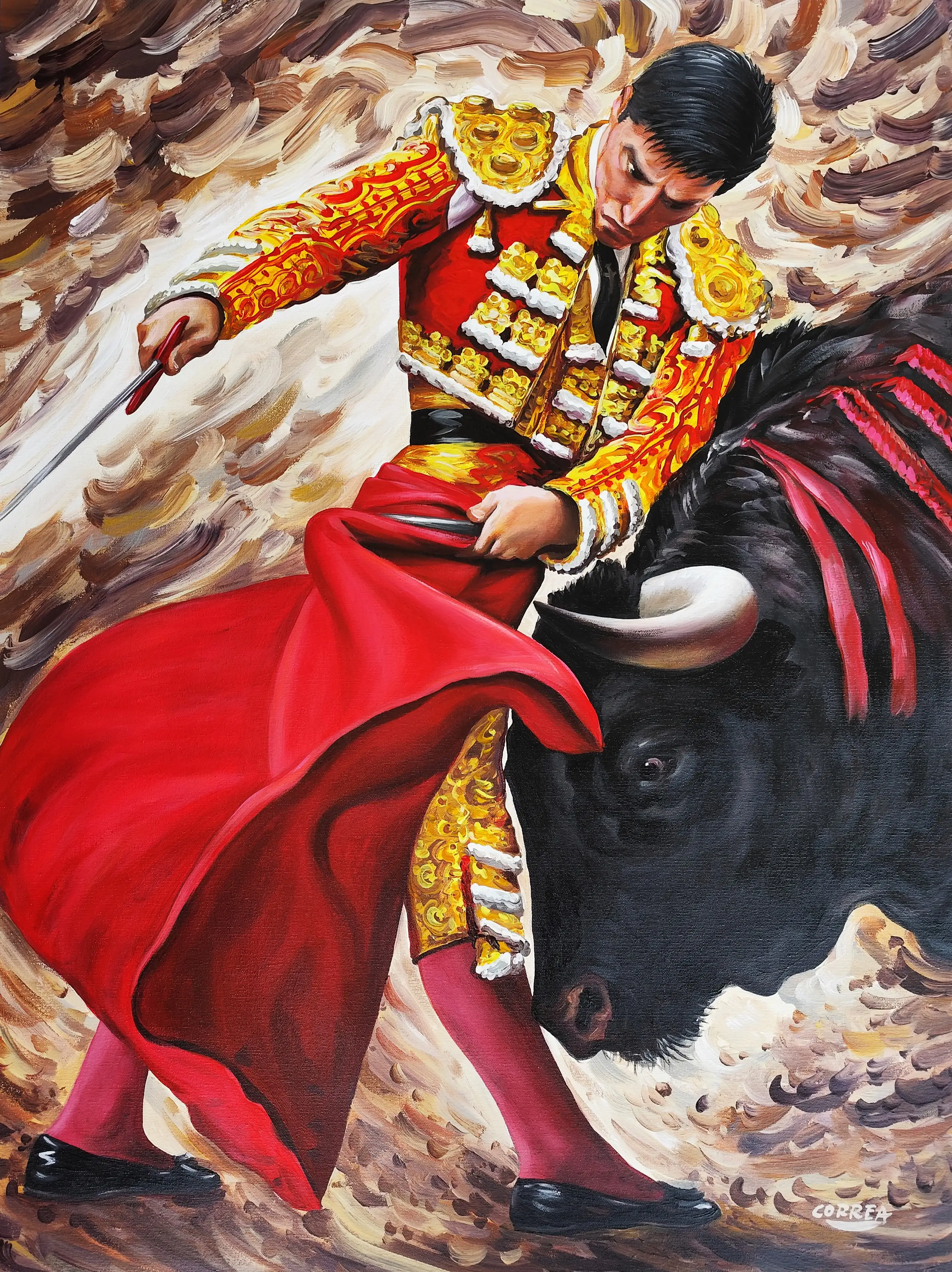 Obra titulada «Torero» de Manuel Correa
