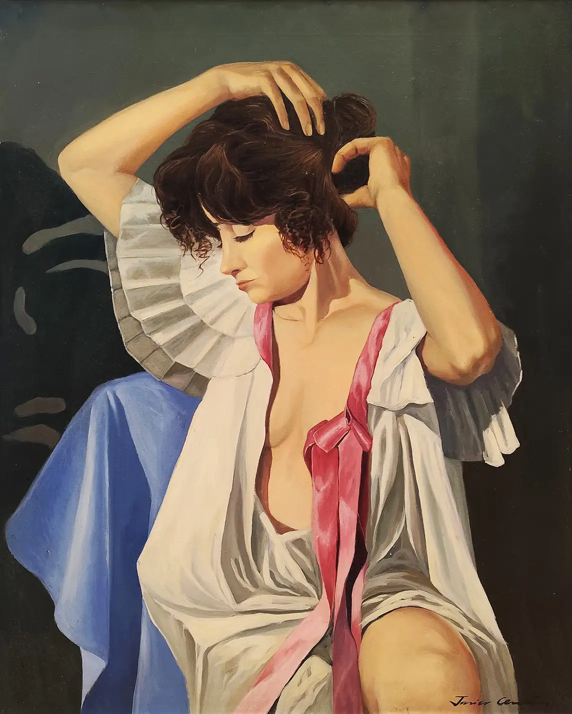 Mockup de la obra «Mujer sensual» de Javier Cerdá