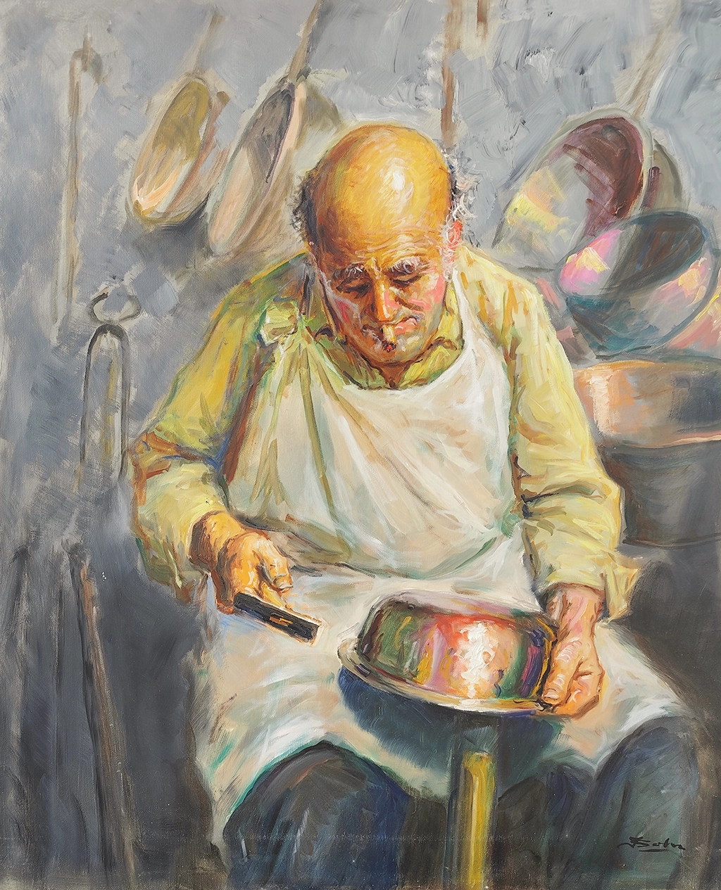 Obra titulada «El cacharrero» de Juan Soler