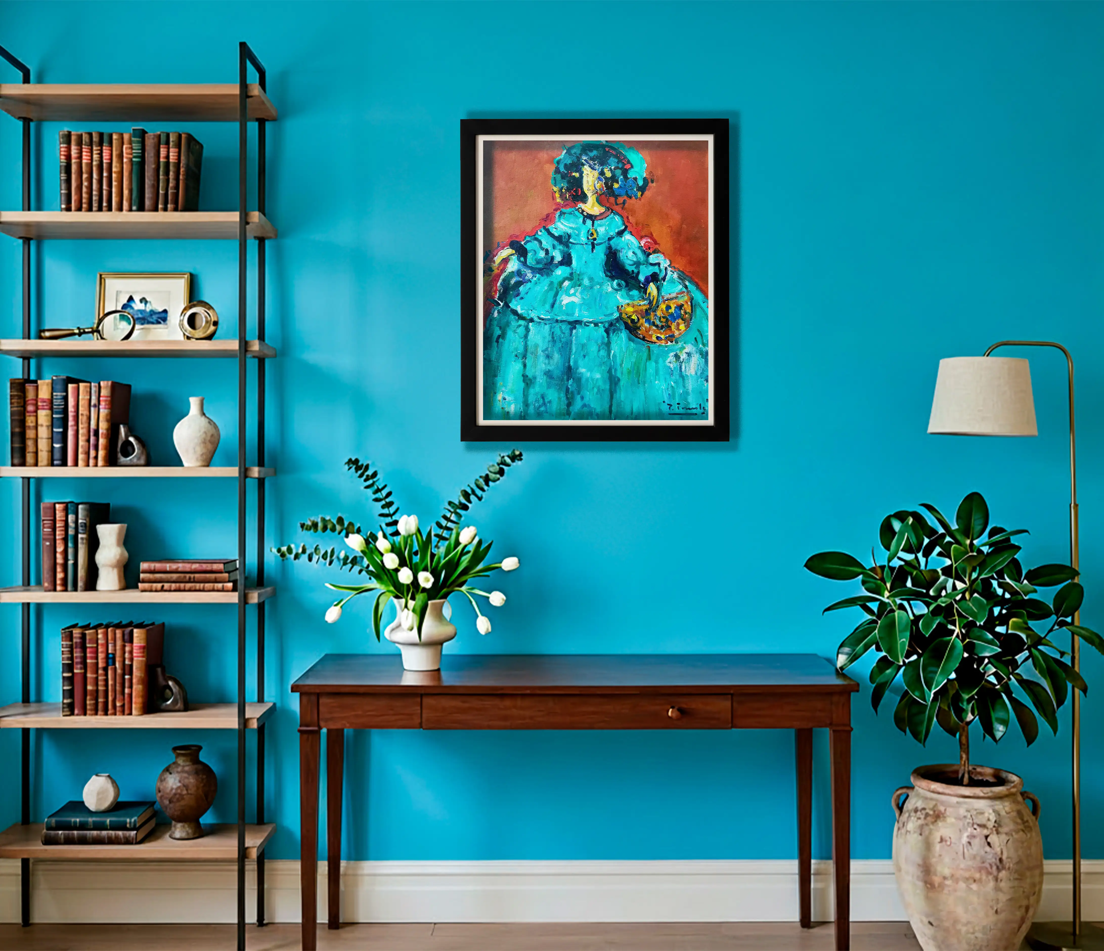 Mockup de la obra «Menina» de Pedro Fraile